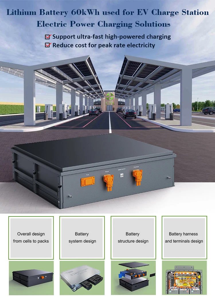 China 614V 60kwh EV Charging Lithium Battery 100kwh Battery Pack for EV Charger Station, 614V 200kwh EV LiFePO4 Battery