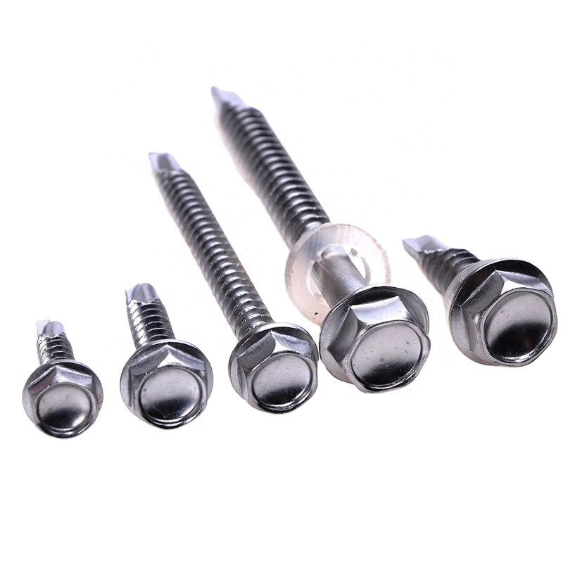 High Hardness Hex Head Self Drilling Screws Galvanized Head Screws Wholesale