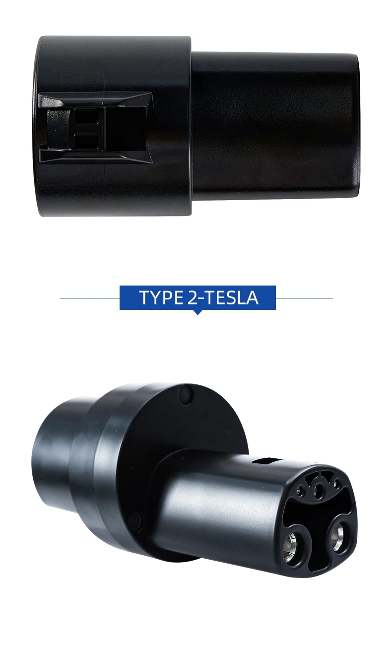 American Standard Type1 J1772 Type2 to Tesla Model Charger EV Charging Adaptor