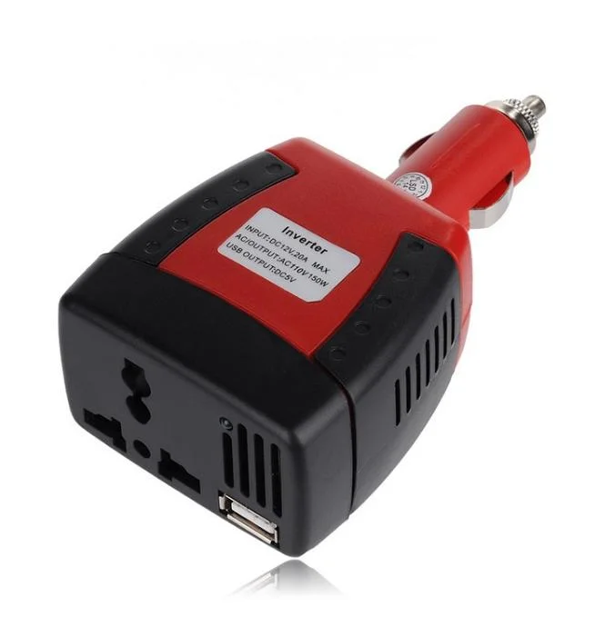 Red Modified Sine Wave 150W DC AC Inverter for Car