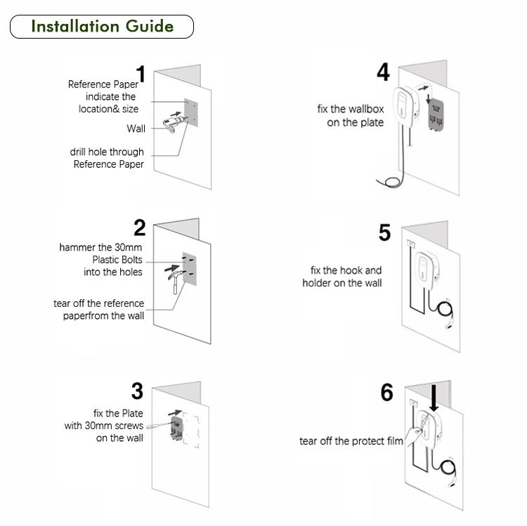 APP Control RFID Card Optional EV Station 22kw Electric Car Charging Point