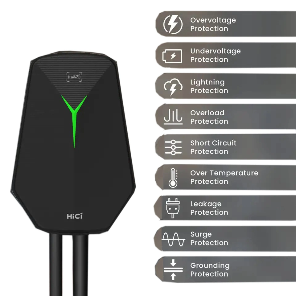 Efficient Wall-Mounted EV Charging Station