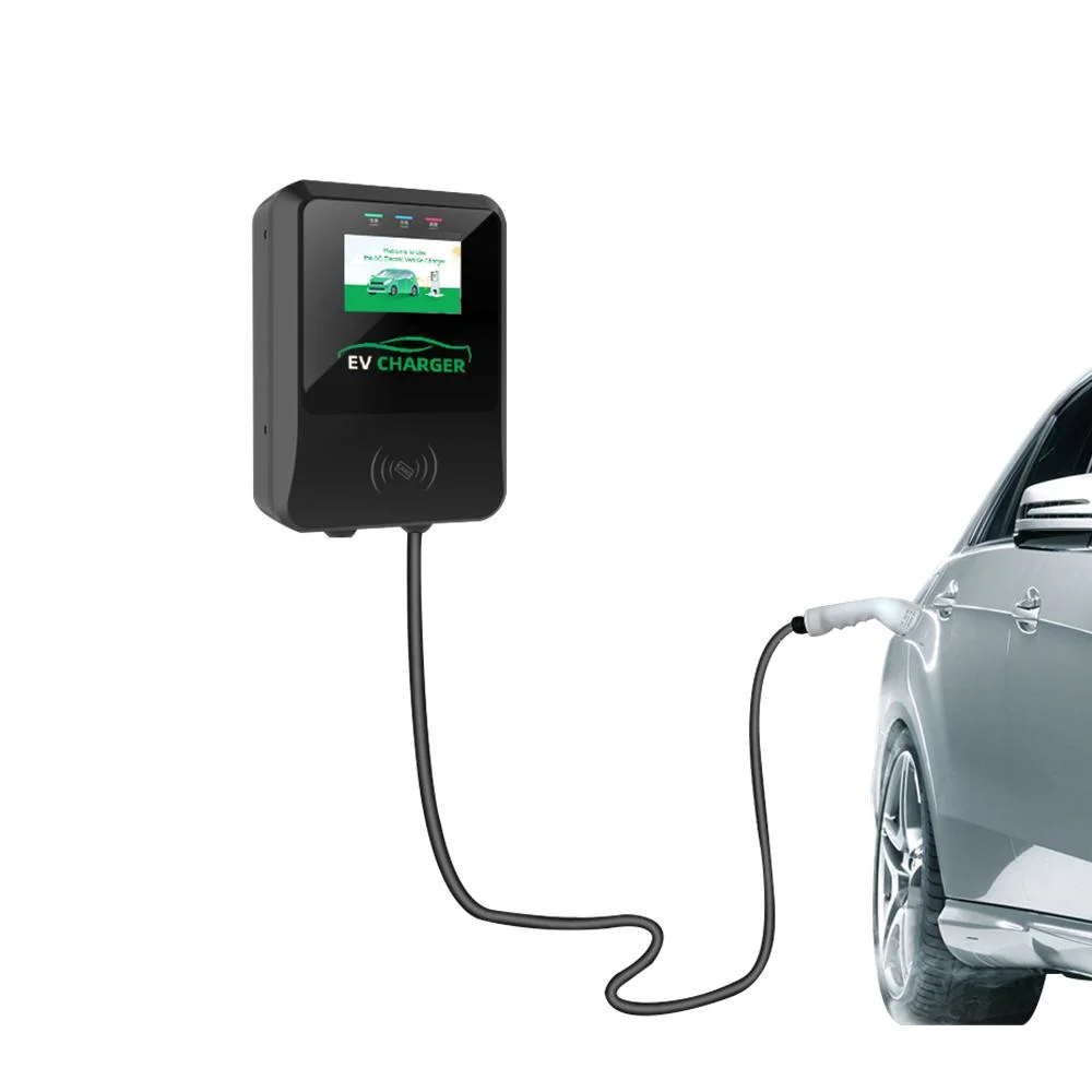 EU 2 Wall-Mounted 22kw EV Portable Electric Car Charging Station