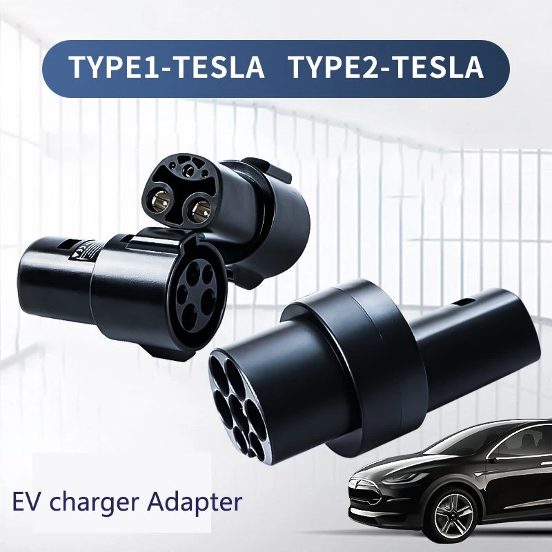 American Standard Type1 J1772 Type2 to Tesla Model Charger EV Charging Adaptor