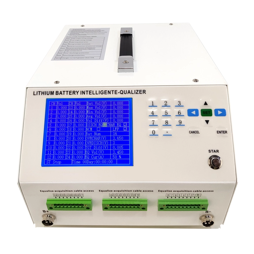 24s10A EV Lithium Battery Pack Charge Discharge Testing Battery Balancer