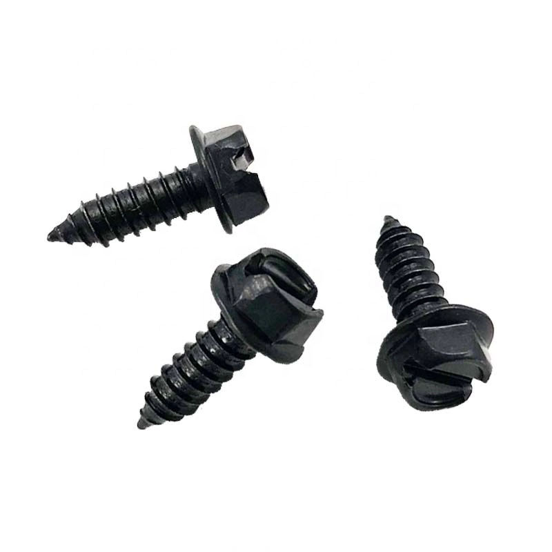 Hex Head Self Drilling Screws/Black Drywall Screw/Standard Nickel Plated License Plate Screws