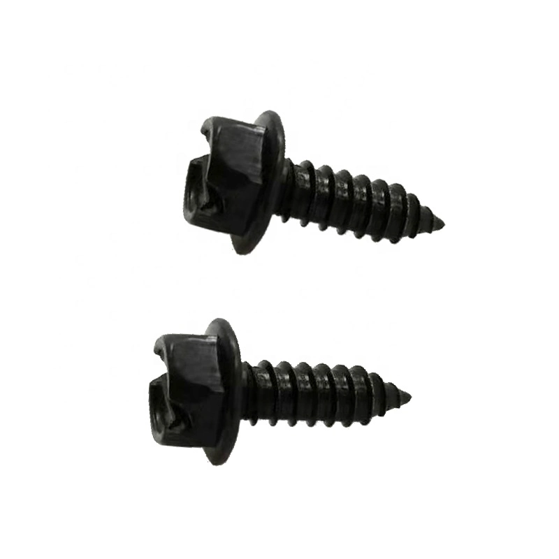 Standard Nickel Plated License Plate Screws for Black Vehicles, 1/4&quot;X3/4&quot;