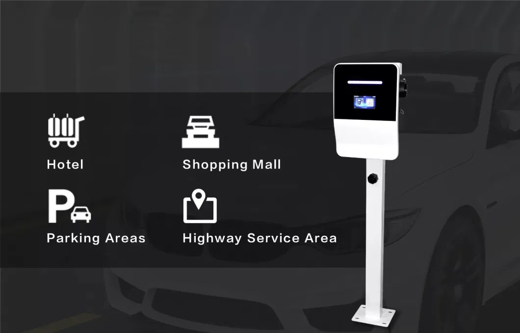 22kw*2 Dual Connector EV AC Charging Pile for Commercial Public Use Charging Station