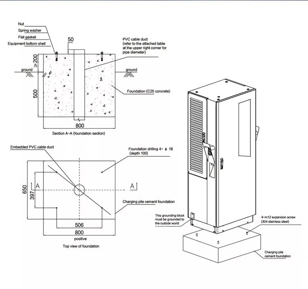 DC Fast Charger 60-160kw Electro Car DC EV Charging Station Chademo CCS60kw