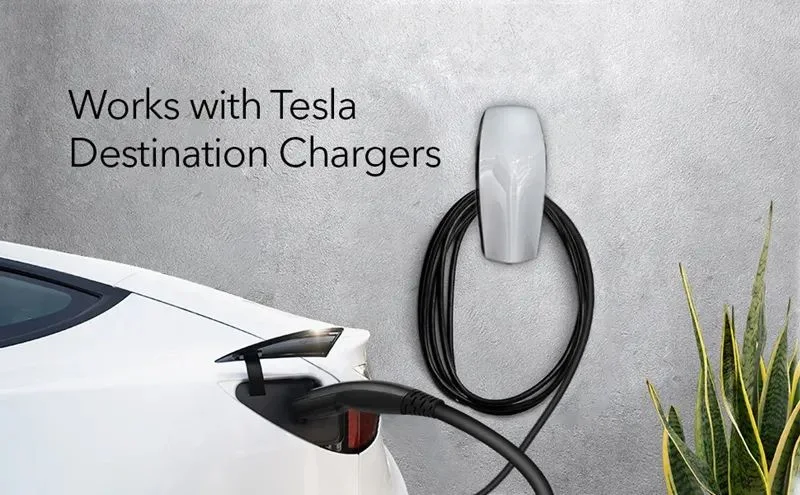 New Energy Charging Gun Electric Vehicle Charger Portable Earth Free Ground Wire Used for Tesla