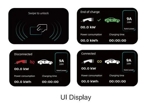 7.4kw 11kw 22kw Type1 Type2 16A 32A Electric Car Charger Charging Station EV Wall Box