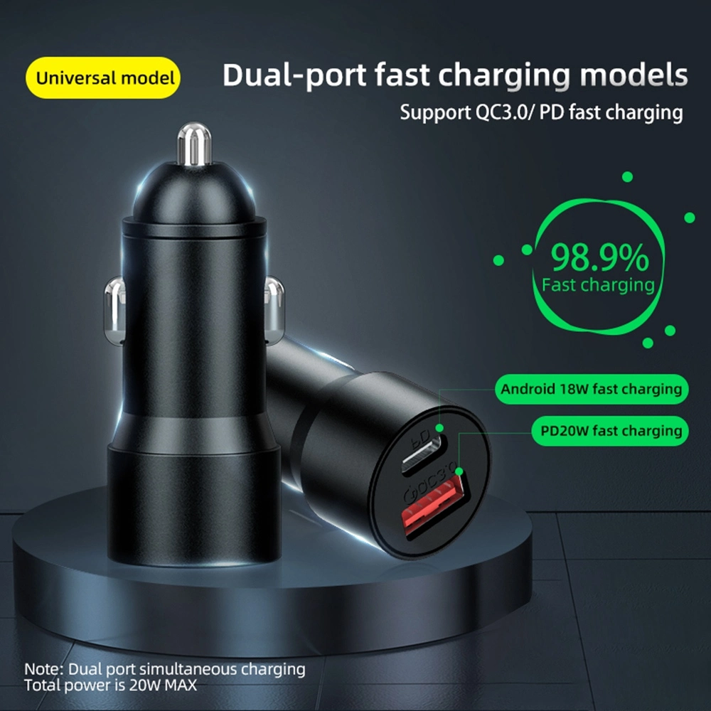 Ivon Cc26 5V 2.1A Dual USB Ports Fast Charger Car Charger for Cell Phone Camera Tablets Laptops and More