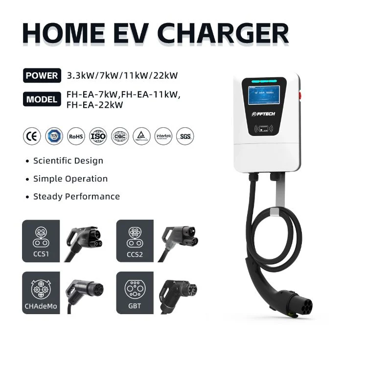 Hot Sale Homeuse 7kw 22kw AC Wallbox Car Charging Station EV Charger