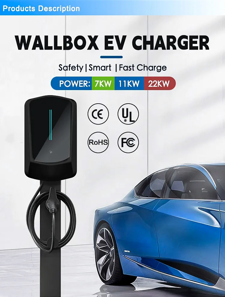 Wholesale EV Charging Station Electric Vehicle Car Charger AC EV Fast Type 2 EV Charging Station 7kw