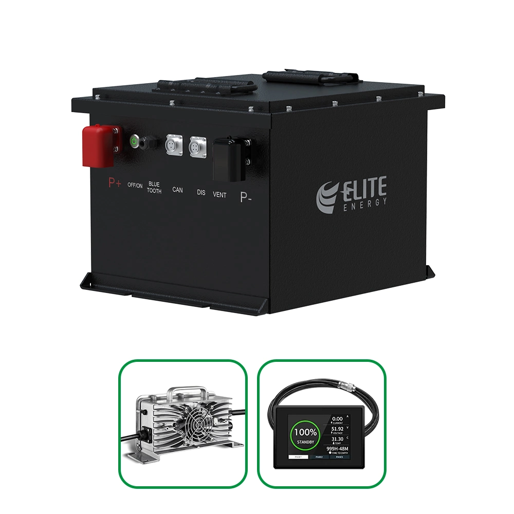 Elite Customized Golf Cart Lithium Battery 70.4V 100ah 200ah Rechargeable Li-ion Batteries High Charge Current EV LiFePO4 Battery