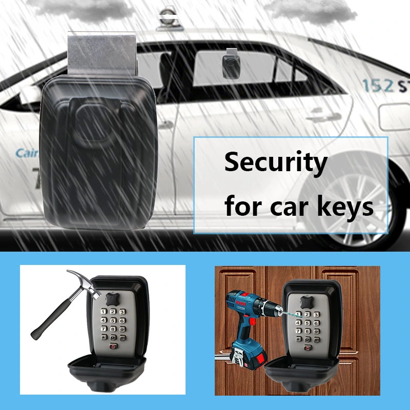 Wall Mounted Outdoor Car Dealer Push Button Combination Key Safe Car Window Lock Box