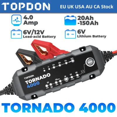 Cavo multifunzione portatile Smart Tornado4000 T4000 T4000 per vendita a caldo Cavo di collegamento per motociclette auto da 12 V al litio acido Caricabatteria per auto