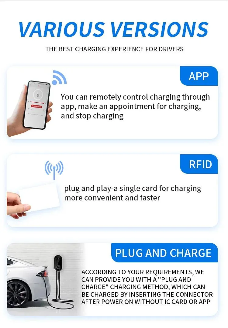 7kw 22kw EV Charger Type 2 Smart Electric Car Charger Station APP Control EV Wallbox Charger