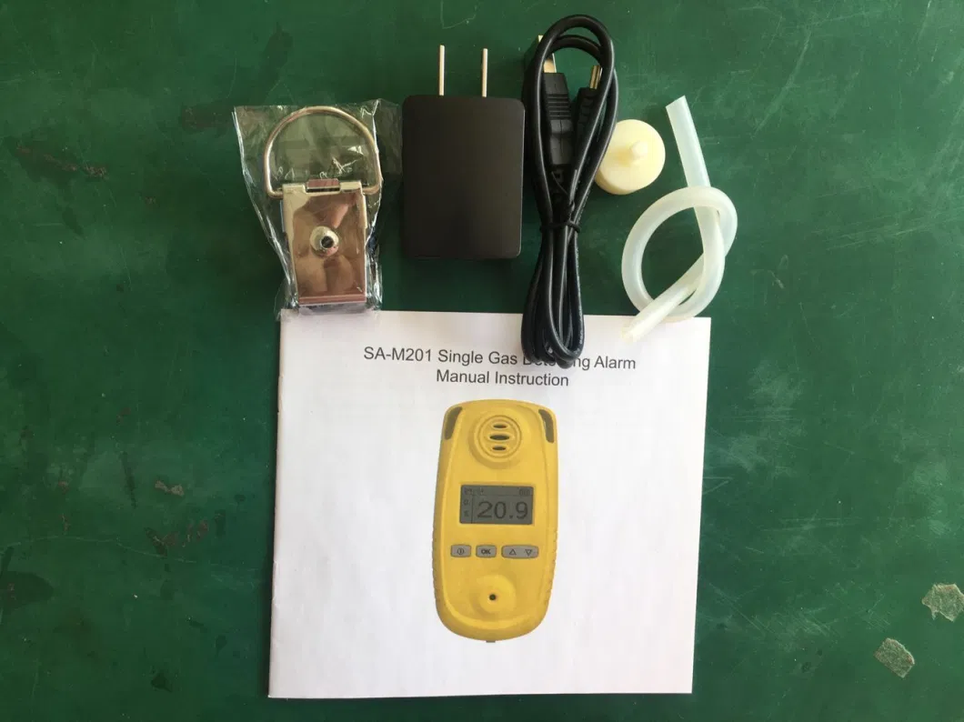 Handheld O2 Gas Meter, Battery Powered Single Gas Analyzer with Long Probe O2 Sensor