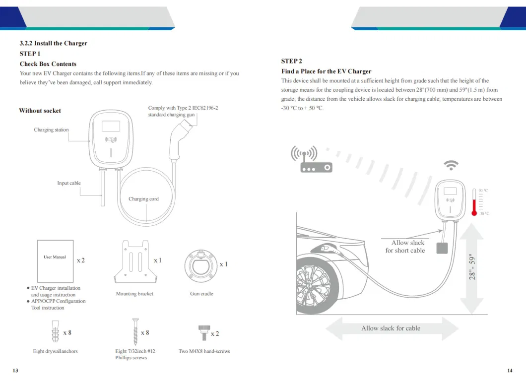 EV Car Charger Factory Manufacturer Wallbox Fast Electric Charging Station