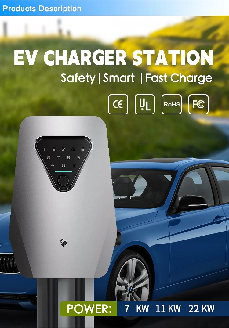 High Quality EV Fast Charger Wallbox 7kw Electric Car EV Charging Station