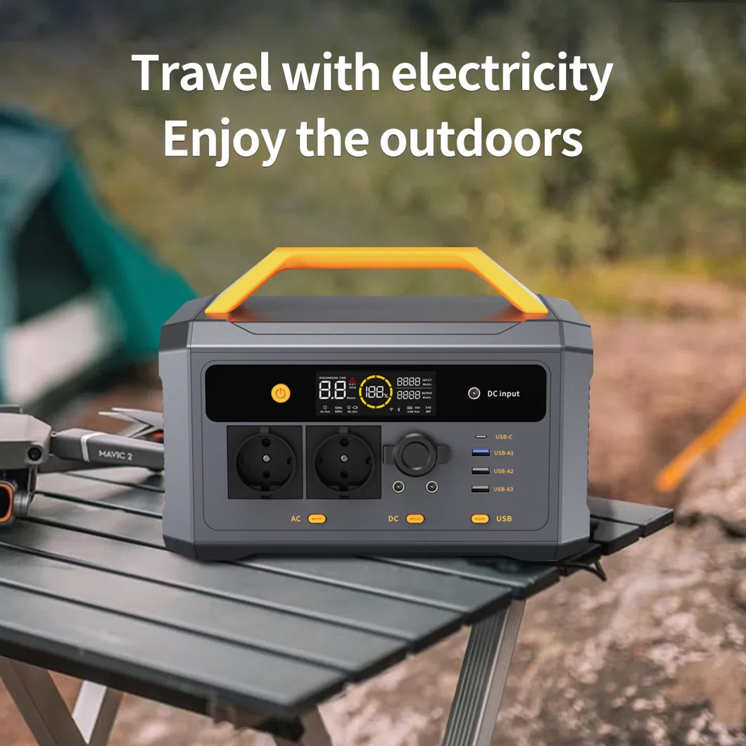 600W Multifunctional Portable Power Supply Solar Station with 448wh for Outdoor Activities