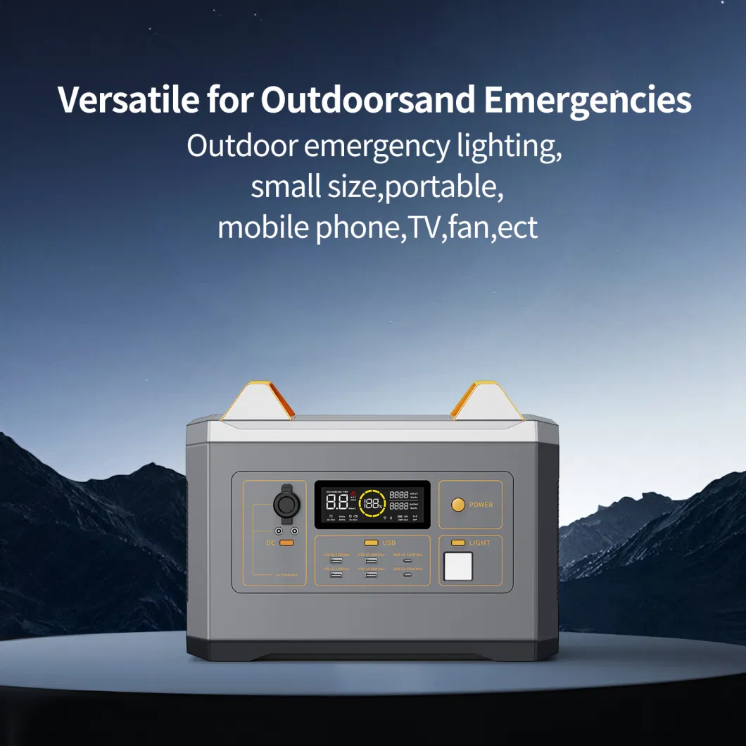 600W 1200W 2200W Outdoor Portable Energy Storage 110V 220V High Power Station