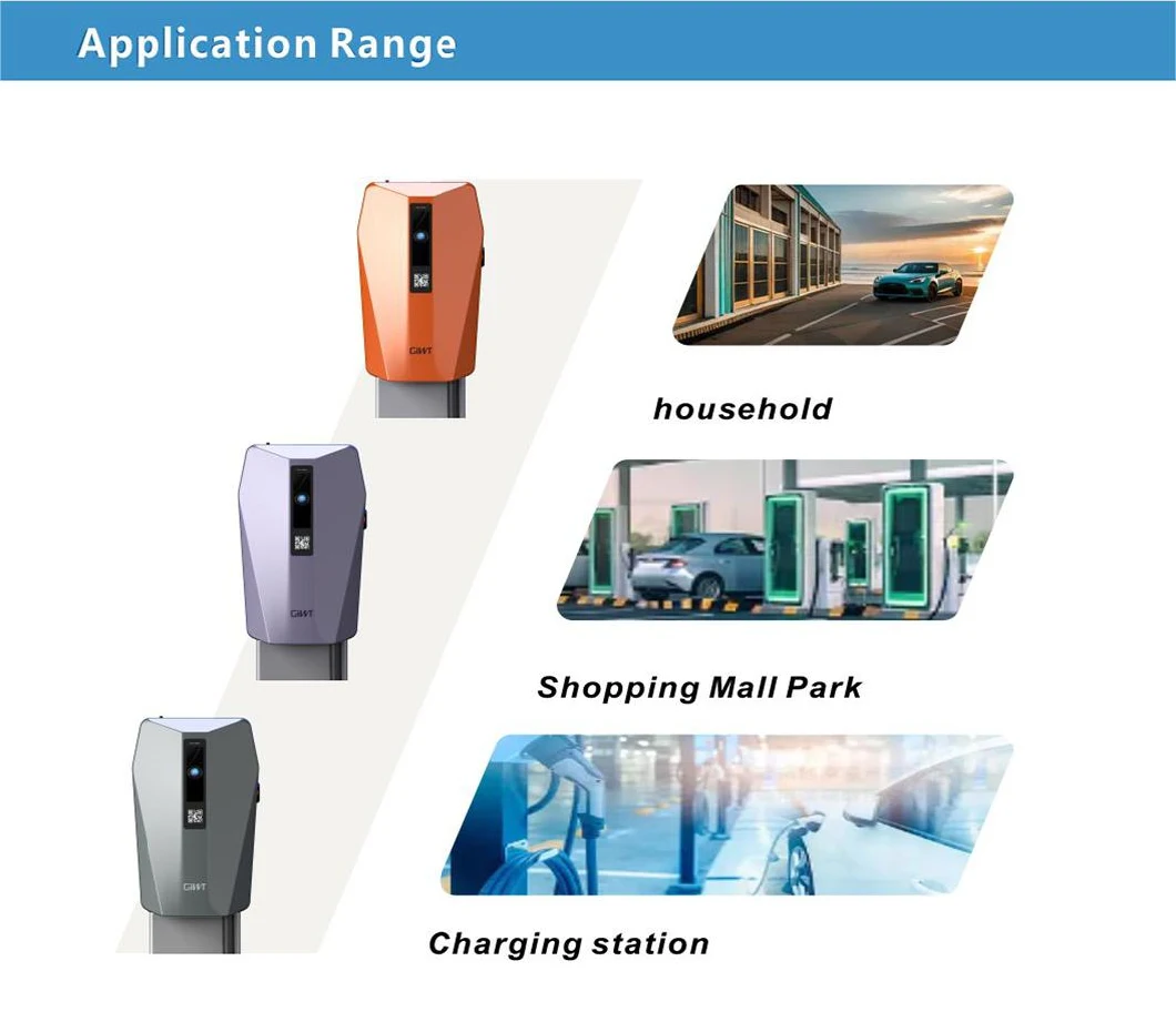 AC EV Charger Single Phase 7kw Wallbox Fast Electric Car Charging Stations with APP