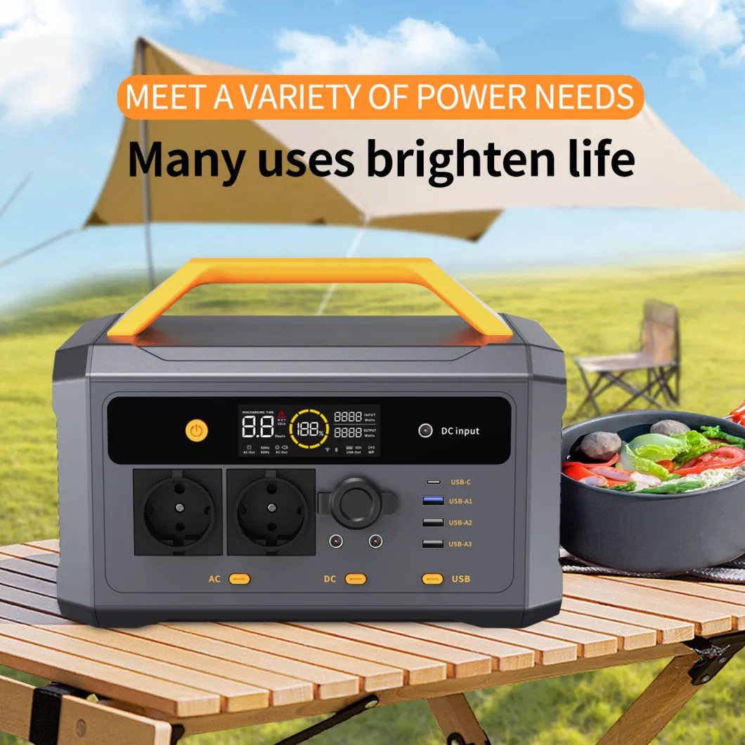 600W Multifunctional Portable Power Supply Solar Station with 448wh for Outdoor Activities