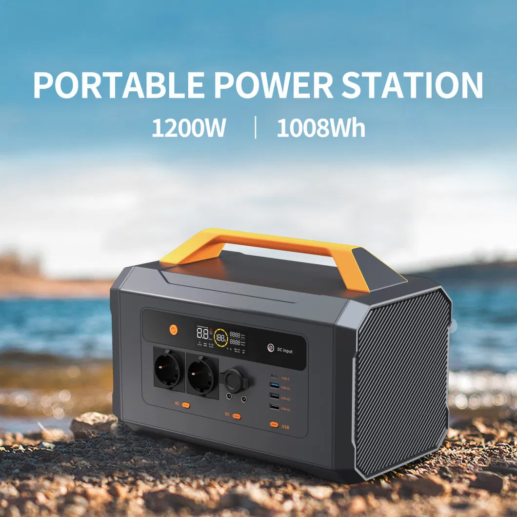 Manufacture 1200W (1008wh) Rechargeable Portable Station Power Bank Lithium Ion Battery