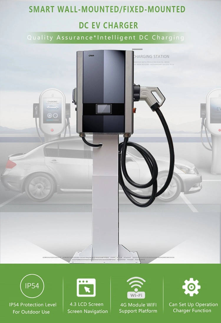 7kw Commercial 20A CCS1 Fast Electric Cars Wallbox Charging Station for Restaurants