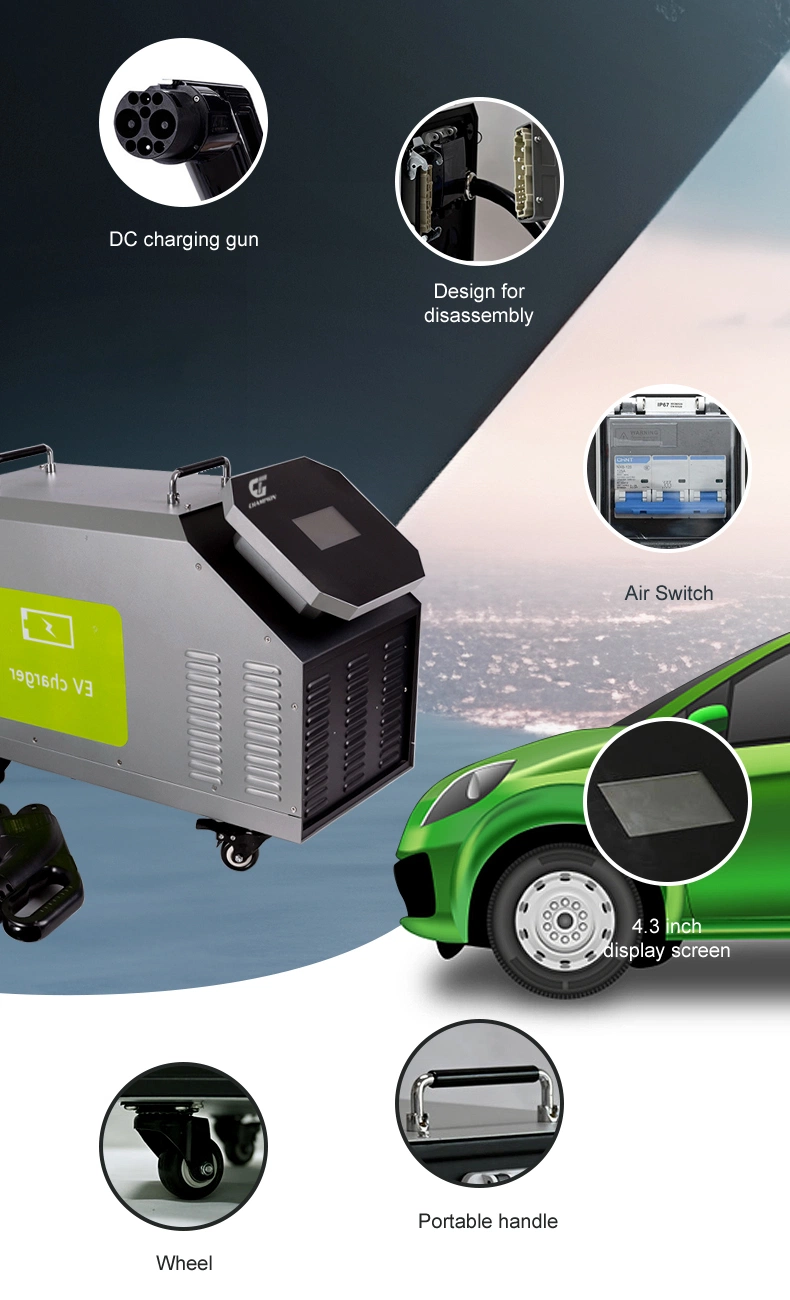 Factory Direct Sale Electrical Vehicle Ocpp Portable EV Charging Station Chademo DC 30kw