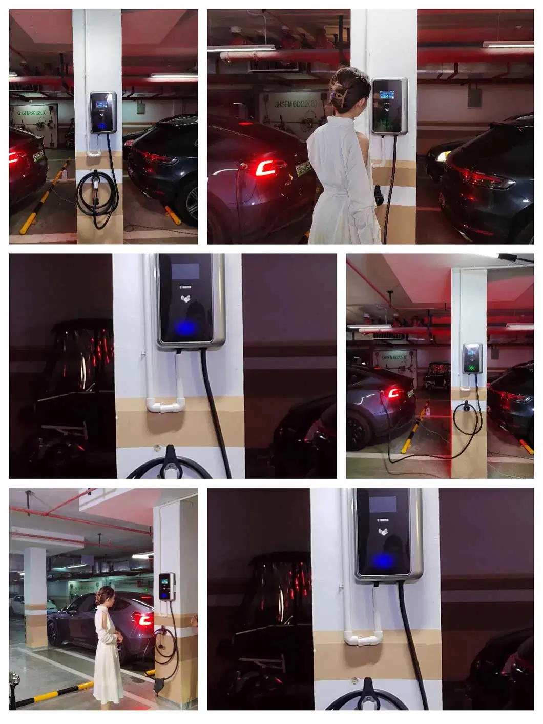 7kw Fast Electric Car Wallbox EV Charging Station with Type 1 Socket