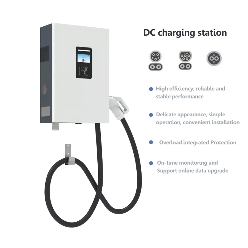 OEM ODM Electric Car EV Charge Fast DC Charging Station Wallbox 20kw 30kw Ocpp1.6 for Home and Business