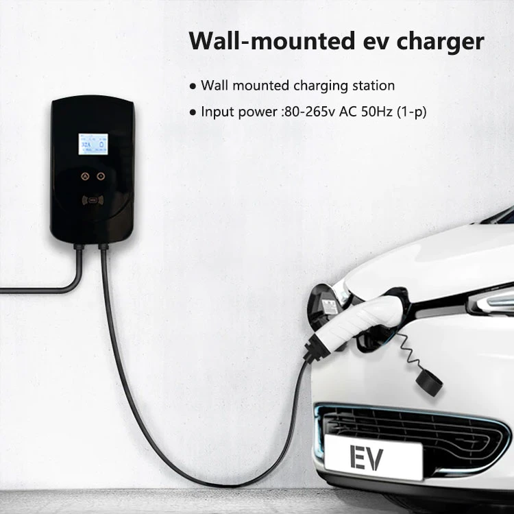 EV Charger Factory Manufacturer Ocpp Mennekes Type 2 32A 3 Phase 7kw 22kw Wallbox Fast Electric Charging Station EV Car Charger