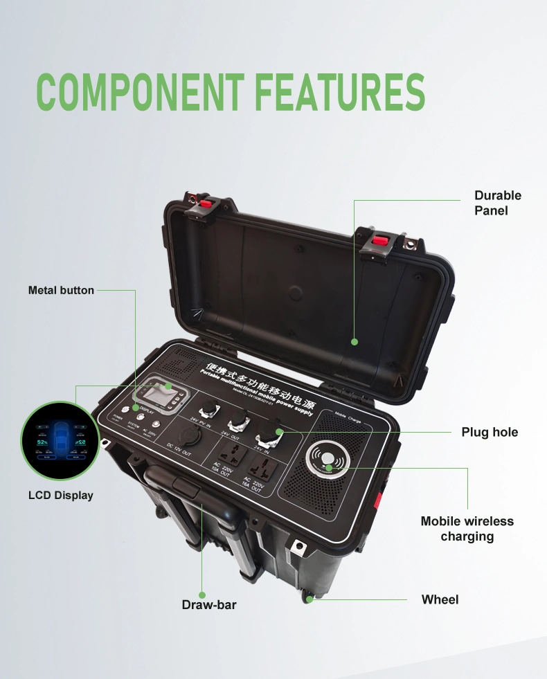 Home EV Charging Station Portable EV Charger with Battery AC/DC Power Supply 4000W Portable Solar Charger for EV