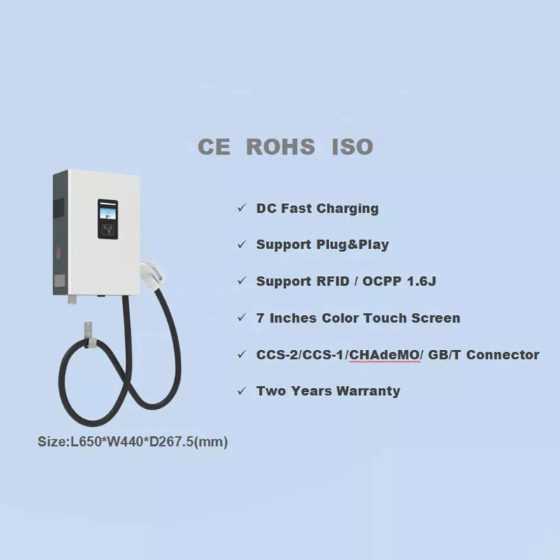 OEM ODM Electric Car EV Charge Fast DC Charging Station Wallbox 20kw 30kw Ocpp1.6 for Home and Business