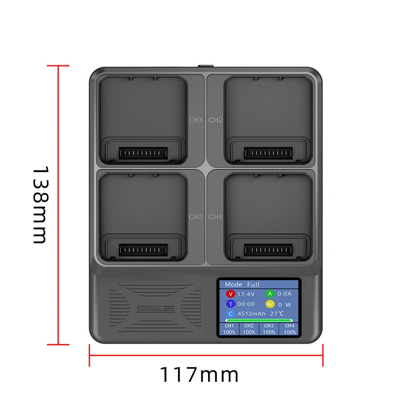 Startrc New 4 Ports Intelligent Flight Drone Charging Base Battery Charging Hub Station for Dji Mavic 3 PRO Drones Accessories