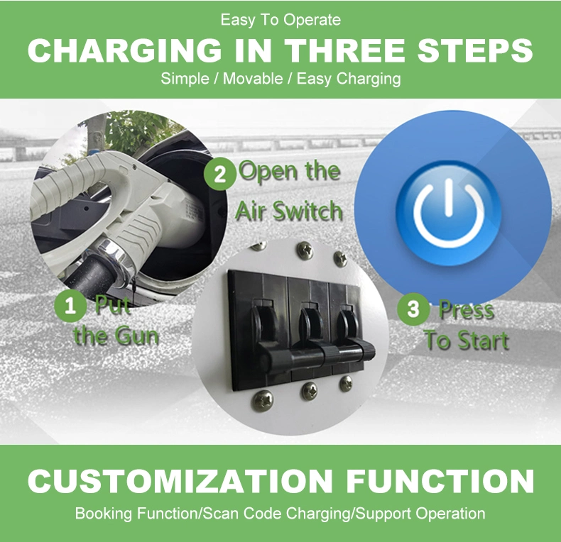 Ocpp 15kw 20kw 30kw 40kw Car Home Commercial Use Portable DC EV Charger Point CCS2 CCS1 Chademo Gbt