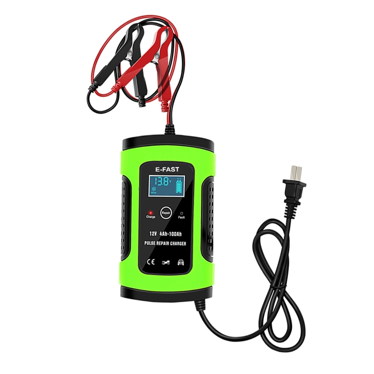 E-Fast 12V 6A Motorcycle Car Pulse Repair Lead Acid Battery Charger