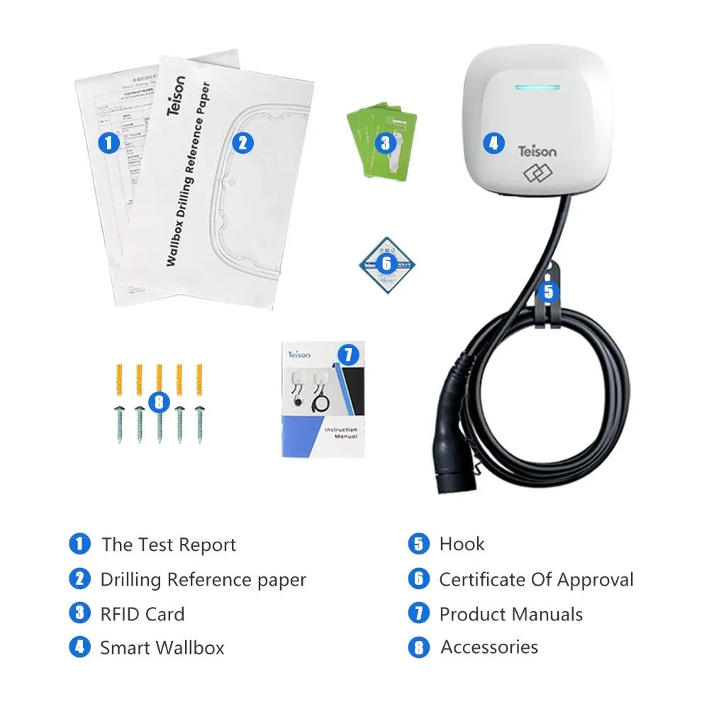 EV Charging Station 22 Kw 48A Wallbox Level 2 Electric Vehicle Car Charger