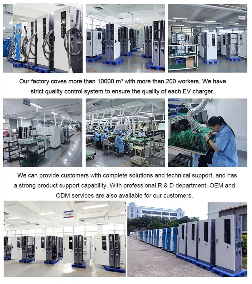 Ocpp 1.6j Electric Car 7kw 11kw 22kw Three Phase EV Charging Station Evse Wallmounted 32A 16A with Type 2 Outlet