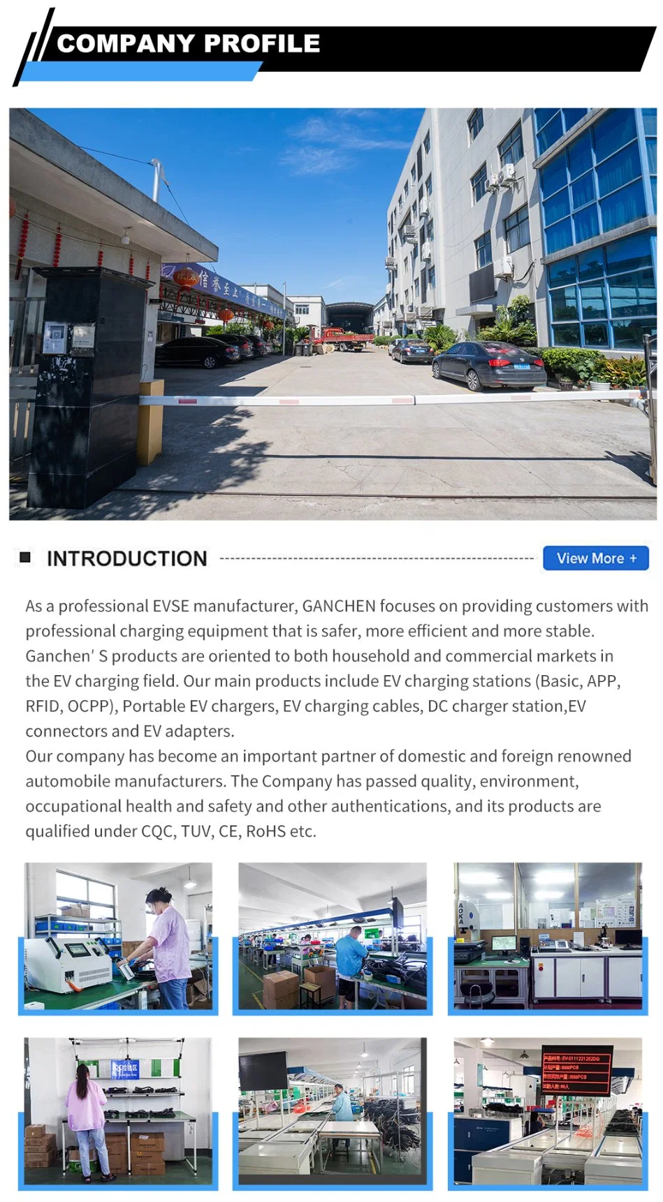 China Factories 32AMP 7kw 11kw 22kw Portable EV Charging Station