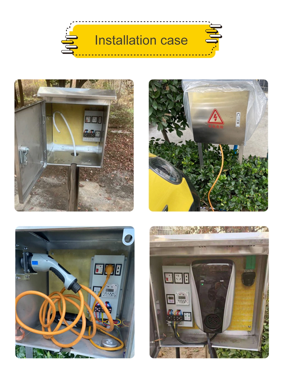 EV/New Energy Car Charging Station Outdoor Metal Cabinet Connection Box for Electricity