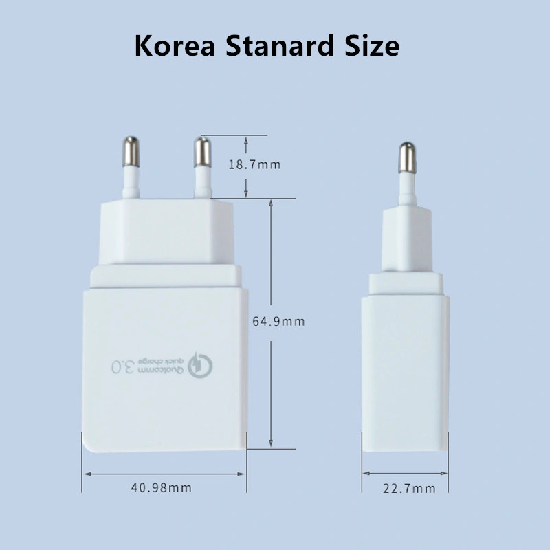 QC3.0 Fast Charging Power Supply Adapter USB Charger for All Mobile Phones