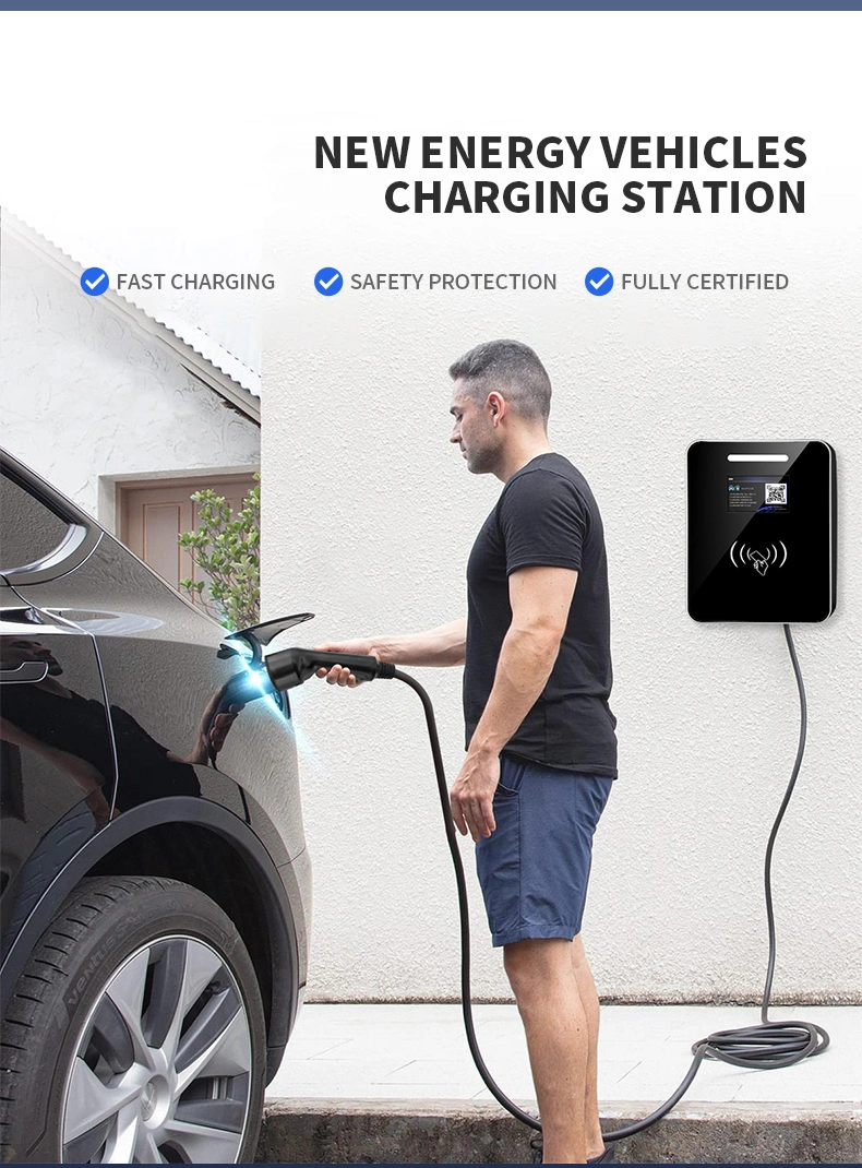 Type 2 7kw 11kw 22kw Smart Home EV Charger 1 Phase 3 Phase 16A 32A Electric Car Charging Station