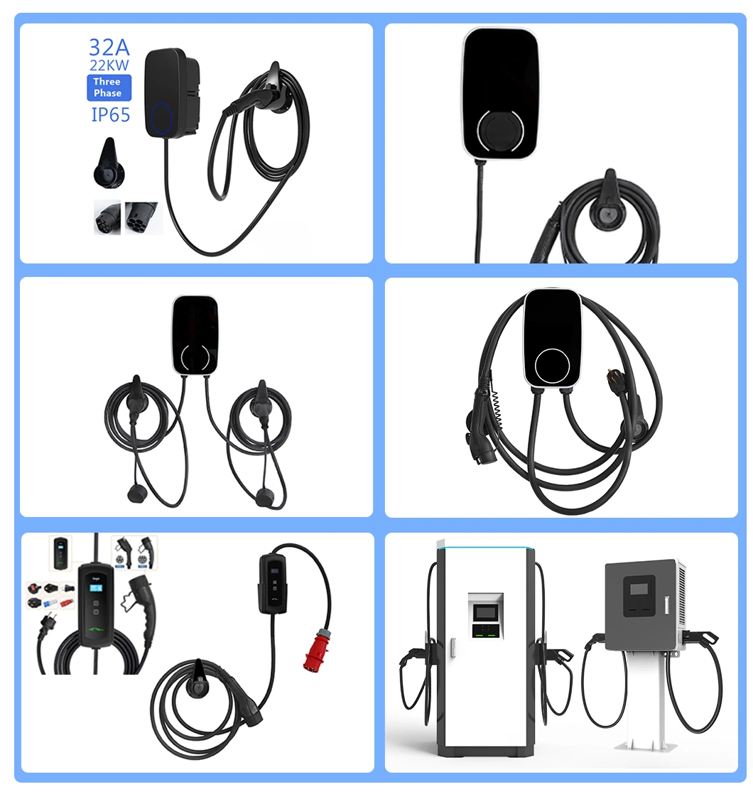 Electric Charger Car Station EV Charge Type 2 7 Kw Single Phase Car EV Charger