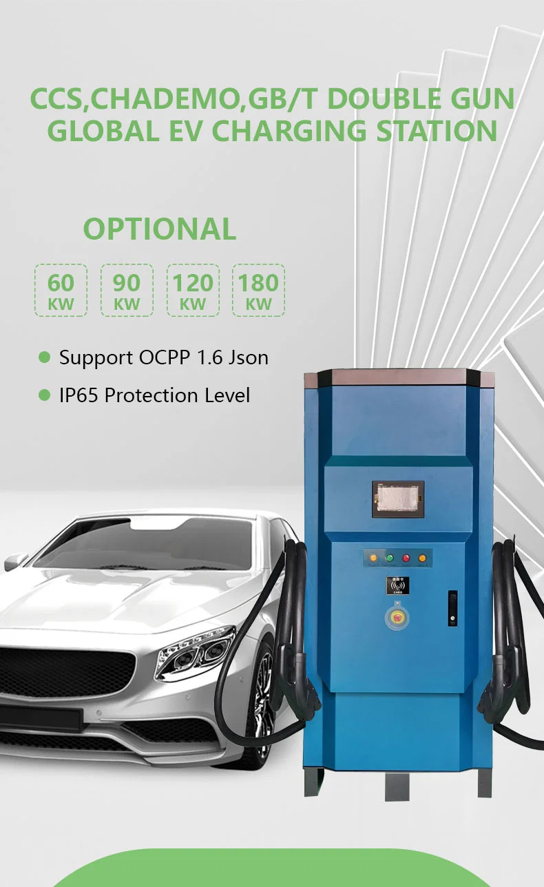 Factory Price 120 180 Kw DC Fast Electric Car Vehicle Charging Station, Chademo CCS 1 2 Ocpp DC Electric Car EV Charger Station