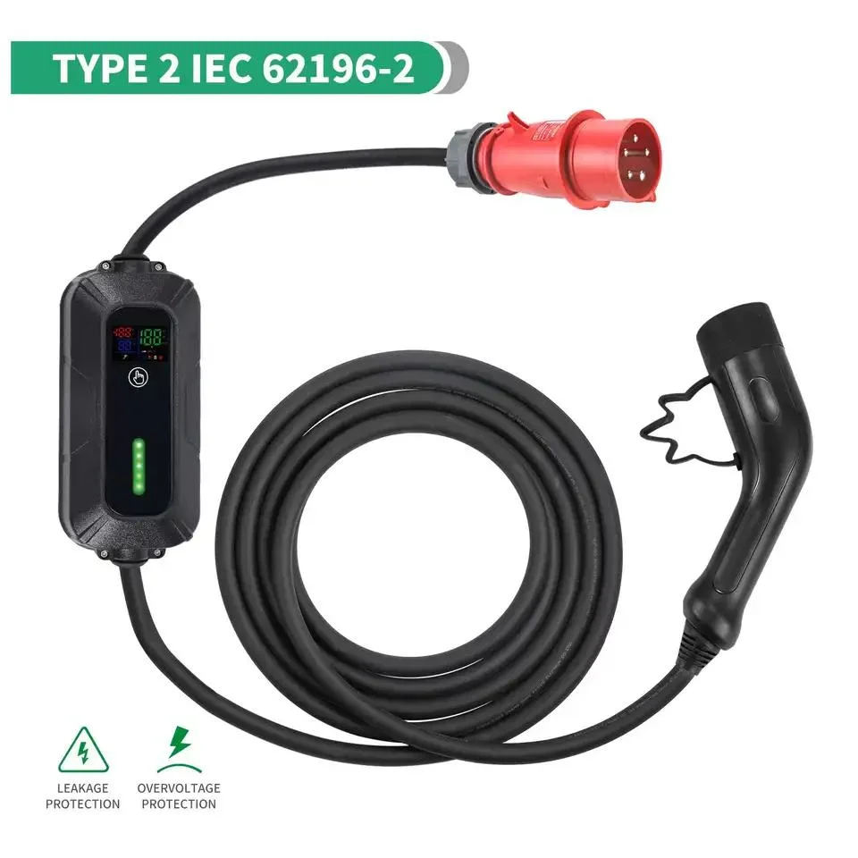 Home Use Intelligent 22kw 36A Wallbox EV Charger Phase 2 EV Charging Stations