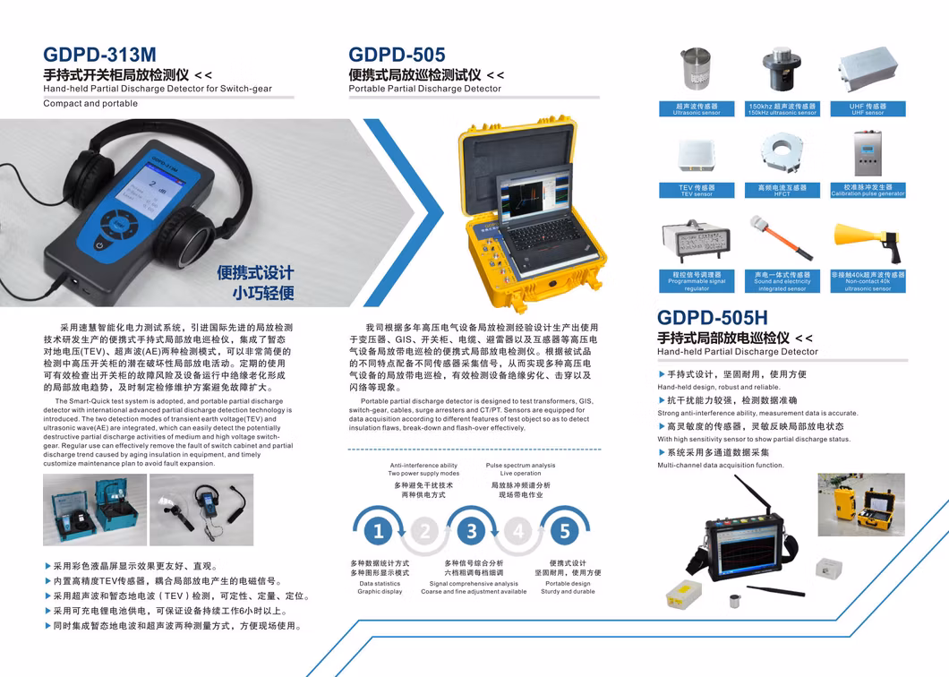 Partial Discharge Test Good Price PD Tester for Transmission Line
